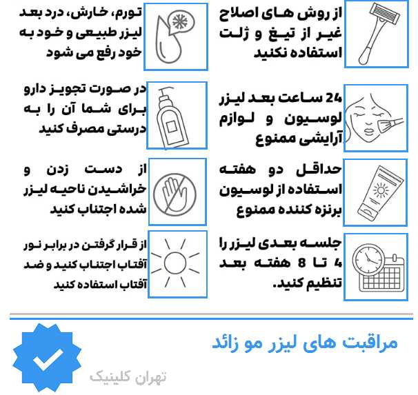 مراقبتهای قبل و بعد از لیزر چگونه باید انجام شود؟